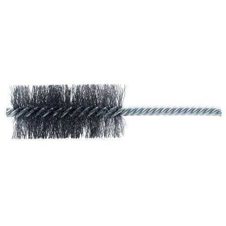 WEILER 1-1/4" Power Tube Brush, .0104" Steel Wire Fill, 2-1/2" Brush Length 21167